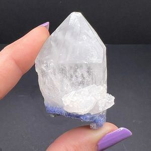 Dumortierite Quartz crystal